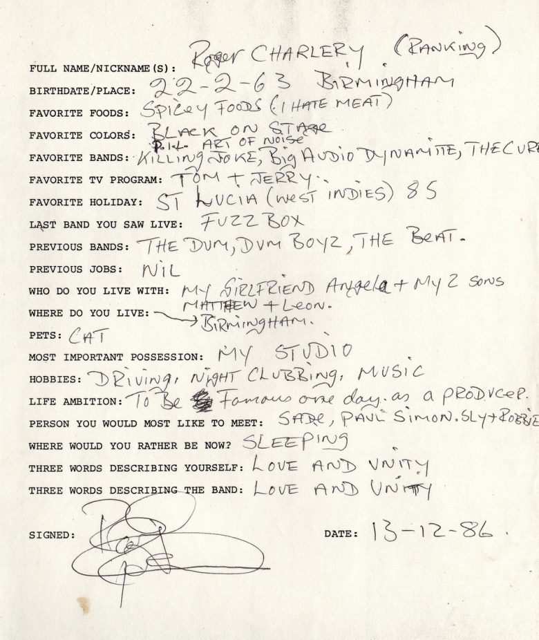 1980s-band-questionnaire ranking roger general public beat