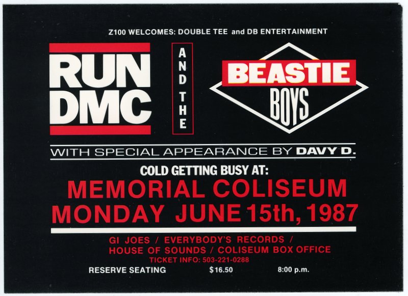 1980s concert - Run-DMC and Beastie Boys (1987)