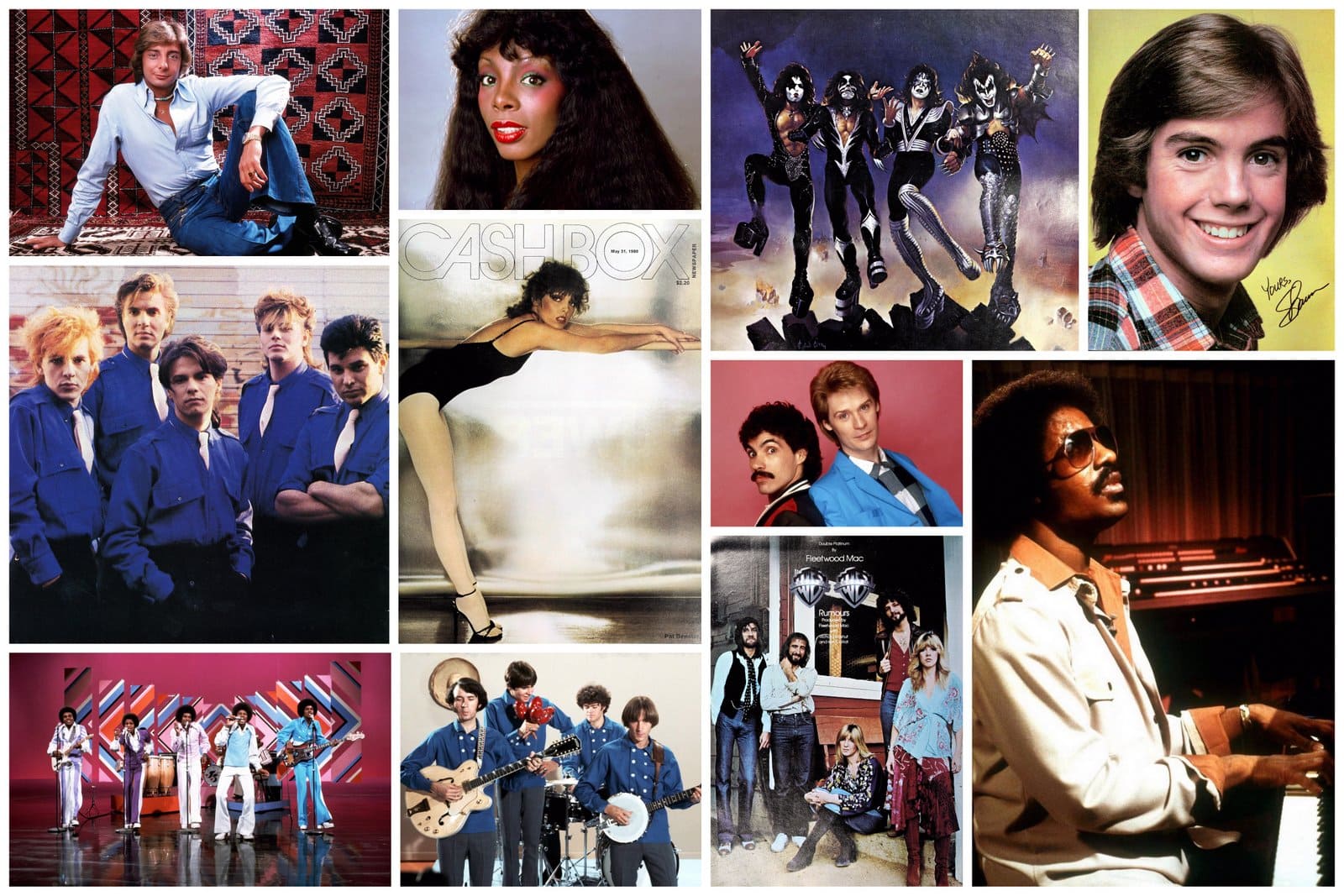 Nostalgic songs: Bands and singers from the 1970s and 1980s