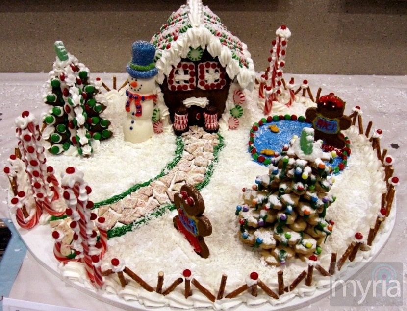 Candyland Circle gingerbread house