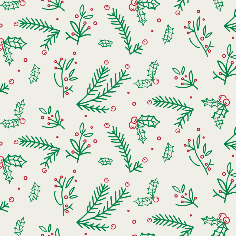 Christmas patterns wrapping paper