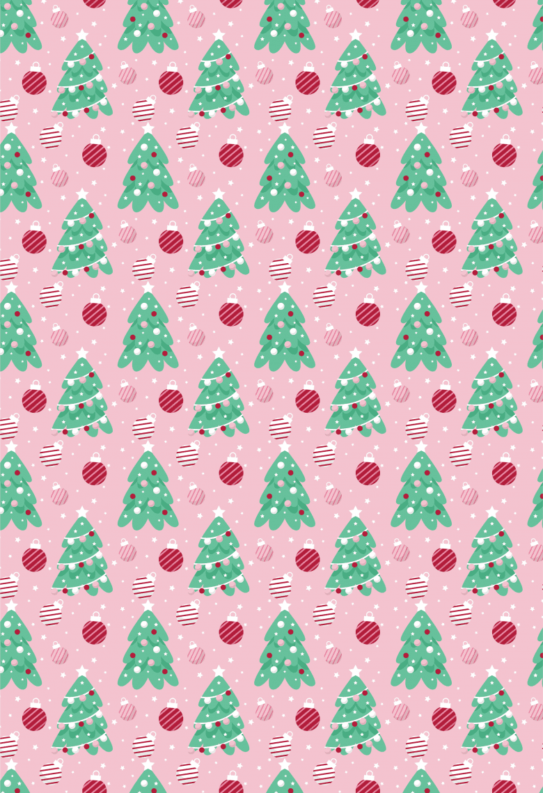 Cute free downloadable Christmas wrapping paper 2