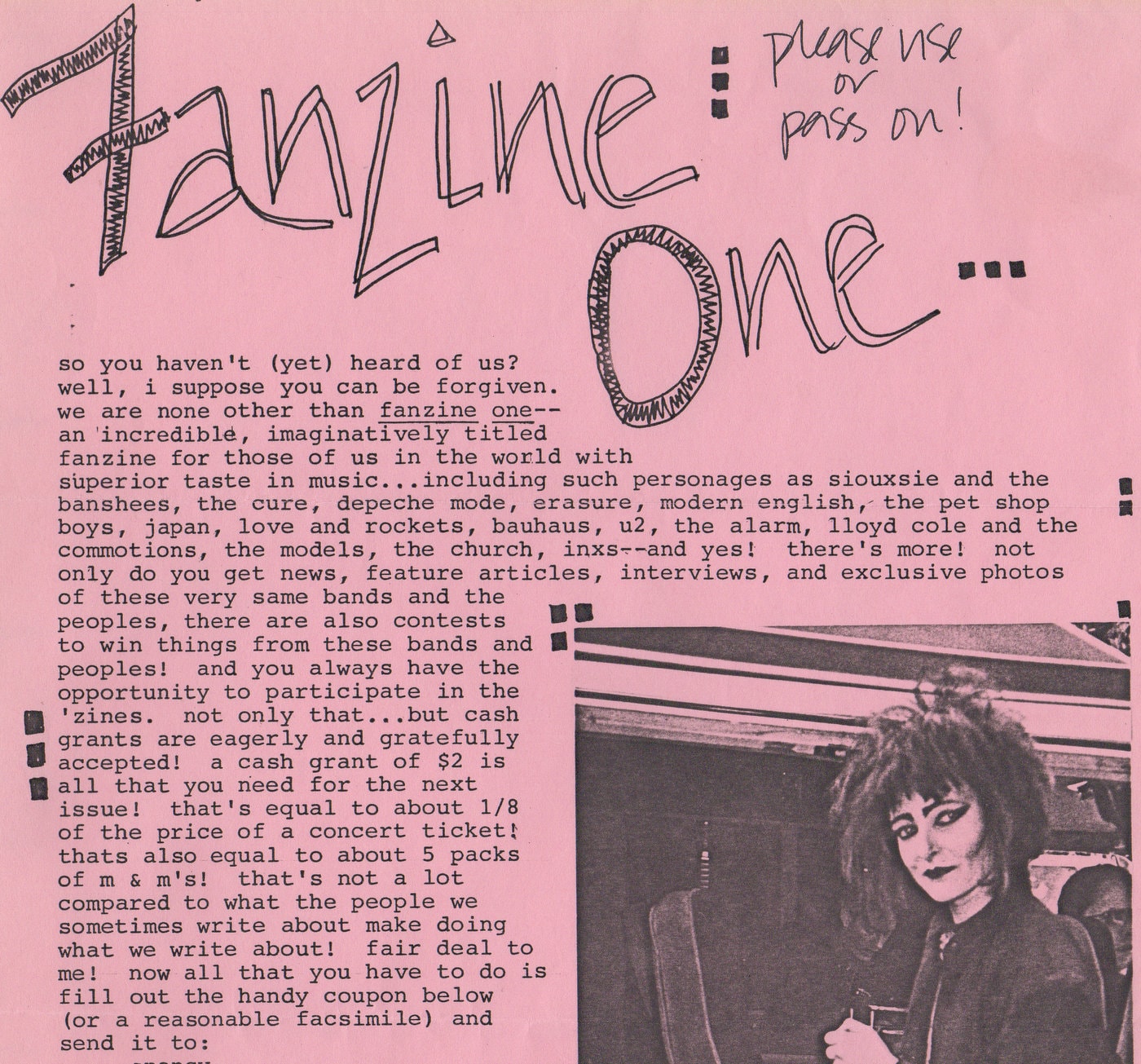 Fanzine One - Music (1986)