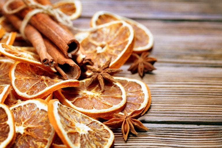 Fragrant dried oranges