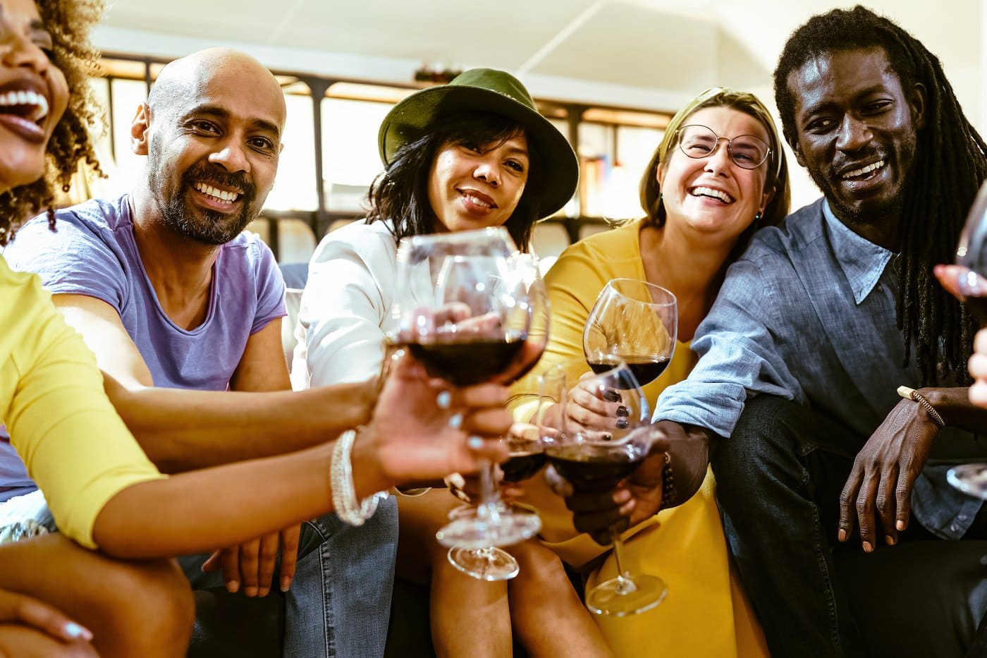 How to make friends: Gen X friends hanging out and drinking wine