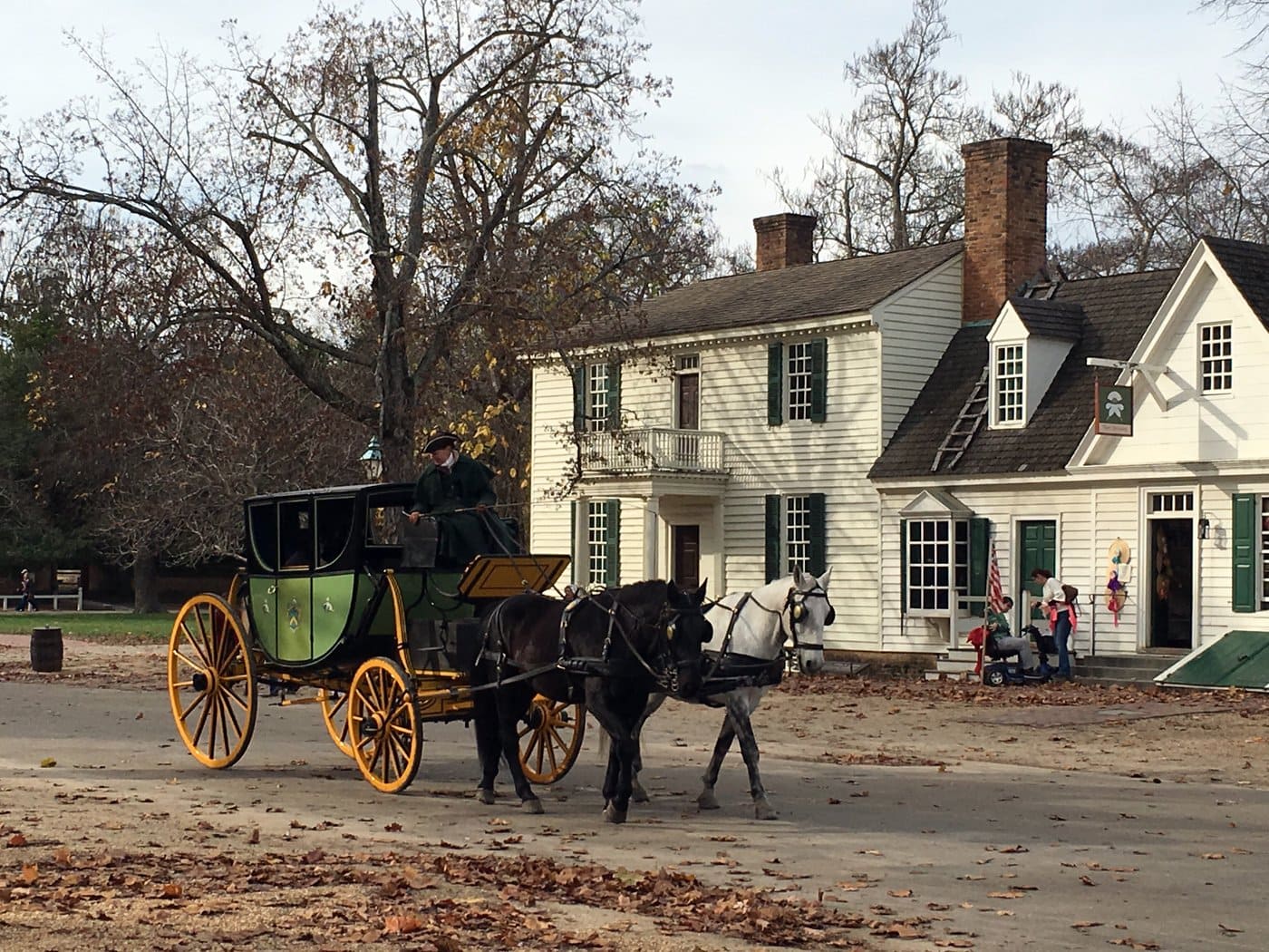 Horse and carriage in Colonial WIlliamsburg