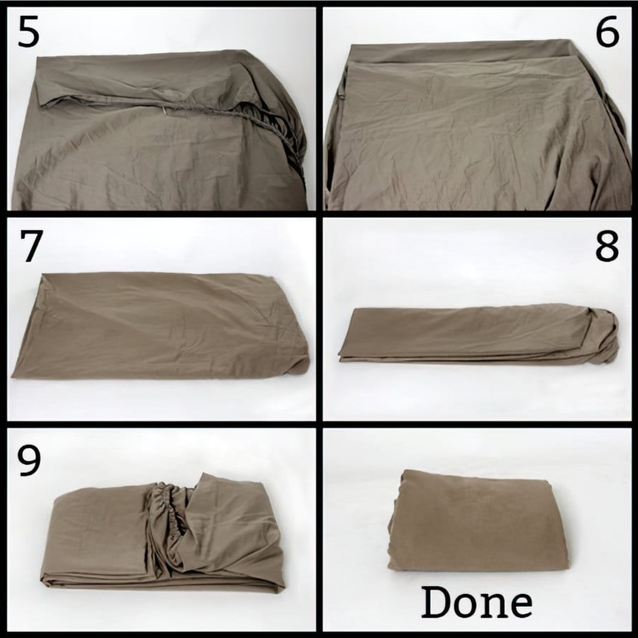 How to fold a fitted sheet directions 2