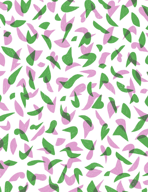 Myria wrapping paper abstract pink green