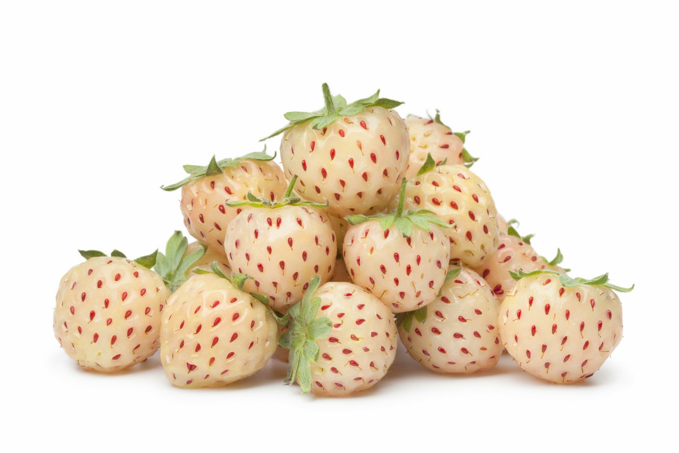 Pineberries - White strawberries - exotic fruit tropical fruit