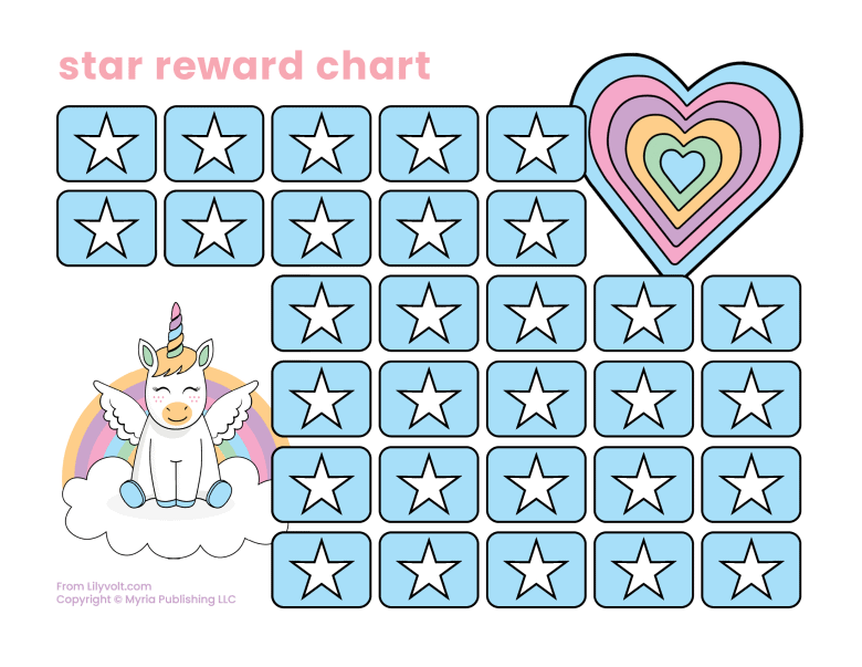 Star reward chart printable from Lilyvolt com (1)
