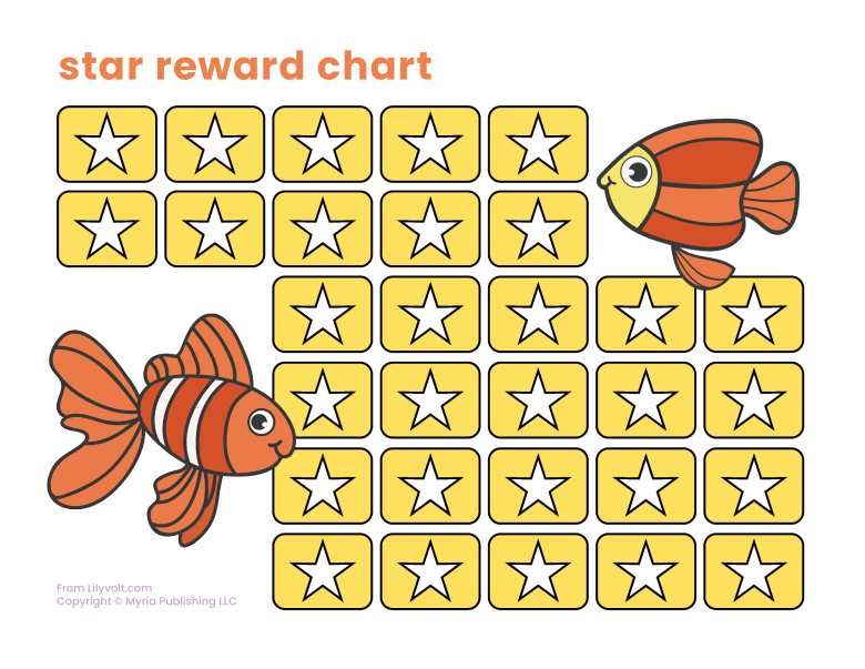 Star reward chart printable from Lilyvolt com (4)