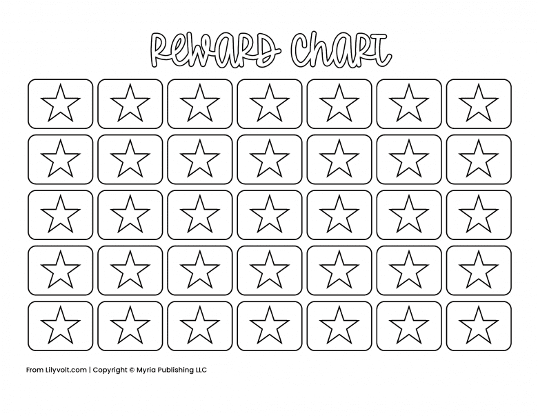 Star reward chart printable from Lilyvolt com (6)