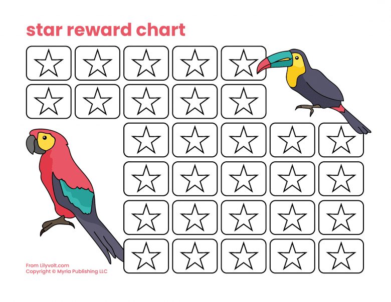 Star reward chart printable from Lilyvolt com (8)