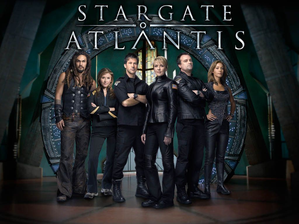 Stargate Atlantis cast with Jason Momoa