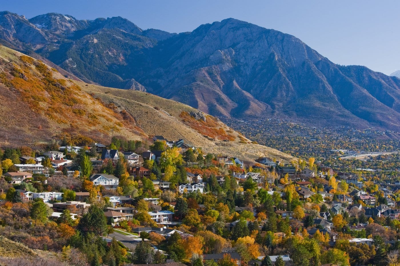 Suburban homes on a hillside - Salt Lake City, Utah