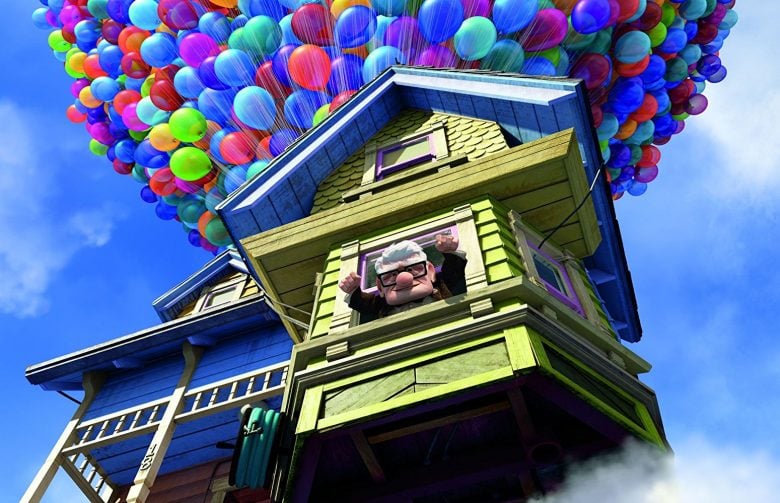 The floating house from the Pixar movie UP