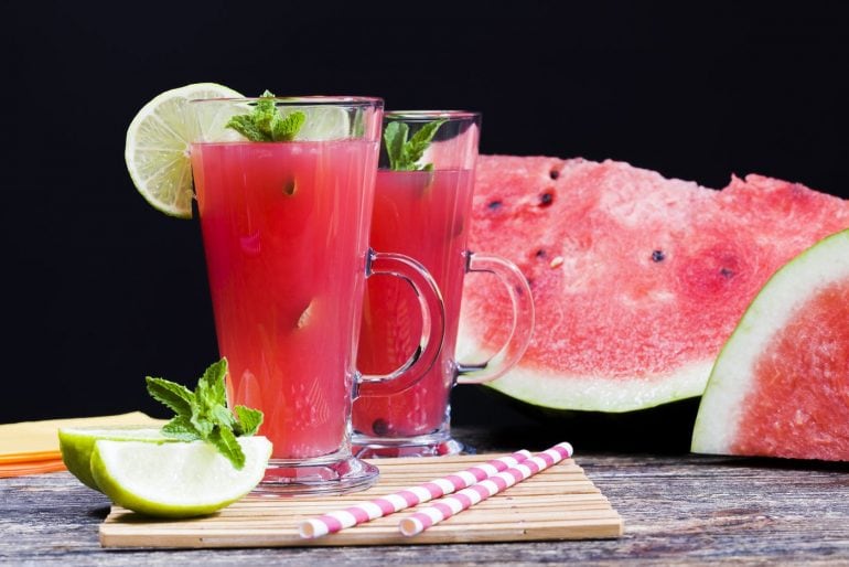 Watermelon and watermelon juice