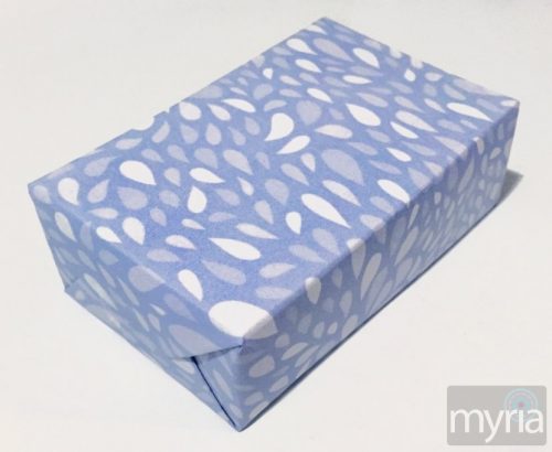 blue wrapped box paper