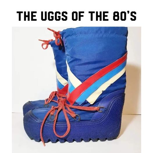 moon boots uggs of the 80s gen x meme