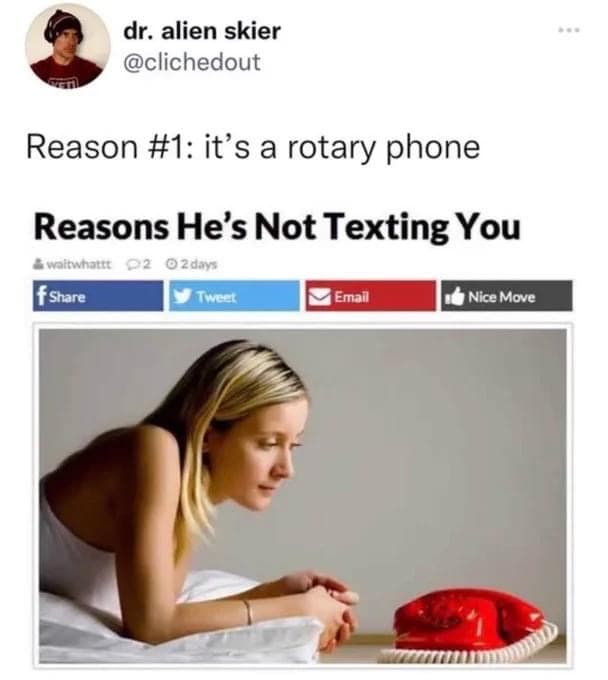 rotary phone gen x meme