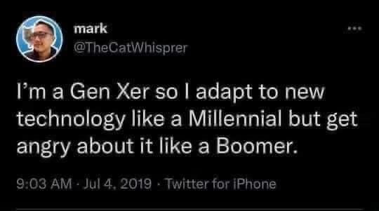 technology gen x meme