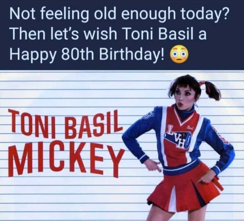 toni basil mickey 80 years old gen x meme