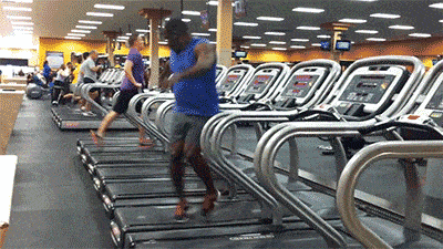 treadmill dance guy